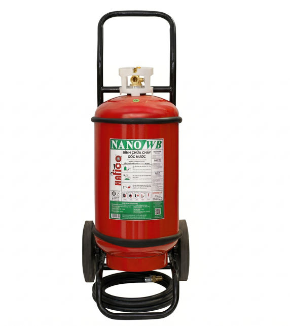 Bình chữa cháy Gốc Nước Nano 35 Lít (Có Kiểm Định) - Loại Xe Đẩy  | HFNWB35 HaFiCo - VN