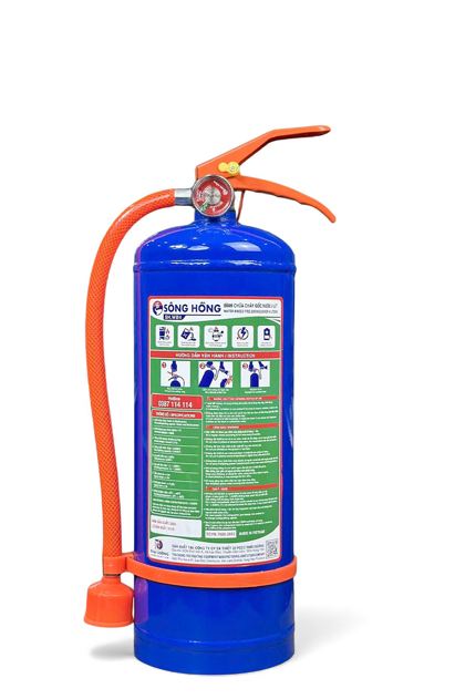 Bình chữa cháy Gốc Nước 4 Lít (Có Kiểm Định) - Loại Xách Tay  | SH.WB4 Sông Hồng - VN