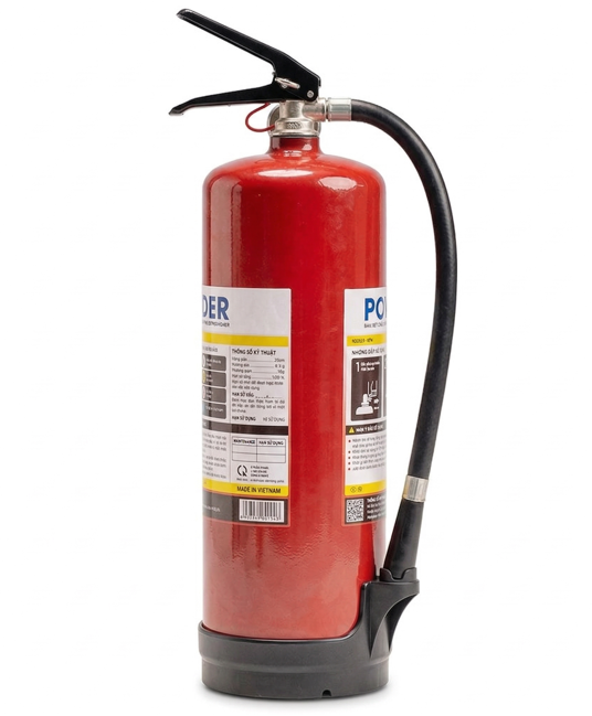Bình chữa cháy Bột - ABC 4Kg (Có Kiểm Định) - Loại Xách Tay | CMP-4 VinaFoam - VN