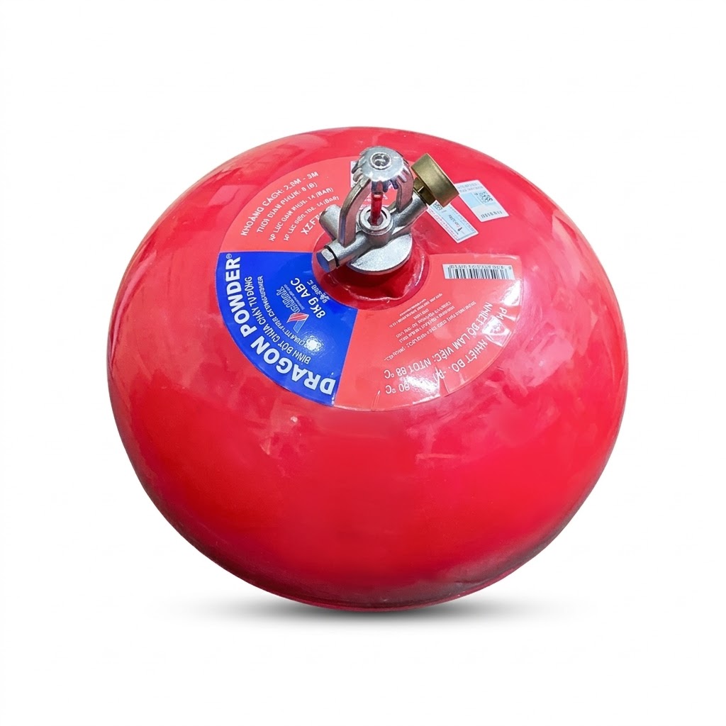 Bình chữa cháy Bột ABC 8kg (Có Kiểm Định) - Loại Cầu Treo Tự Động   | DRA-XZFT8 Dragon - VN