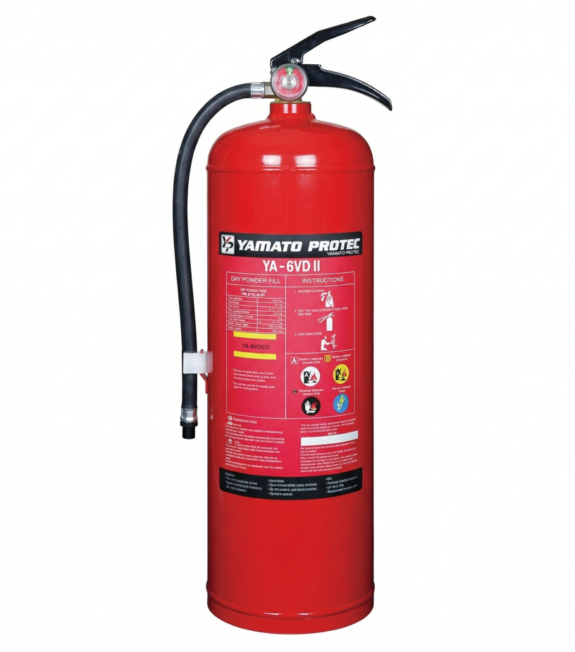 Bình chữa cháy Bột ABC 6.8 kg (Có Kiểm Định) - Loại Xách Tay  | YA-6VDII Yamato - Japan