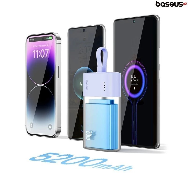 Sạc Dự Phòng OS-Baseus Popsicle Fast Charging Power Bank 5200mAh 20W