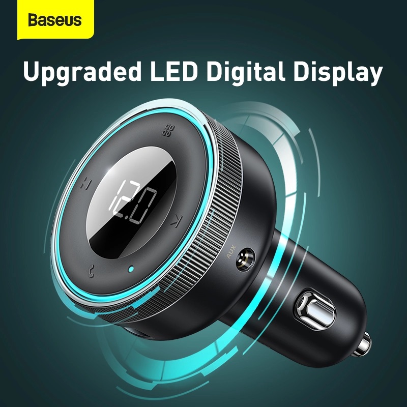 Tẩu sạc hỗ trợ phát nhạc qua bluetooth Baseus MP3 Charger (Wireless 5.0+5V/3.4A)