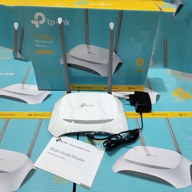 Cục router Wifi tp-link TL-WR841N 2 angten dạng Modem