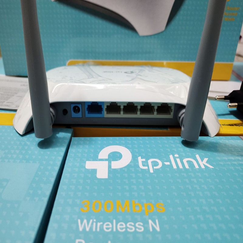 Cục router Wifi tp-link TL-WR841N 2 angten dạng Modem