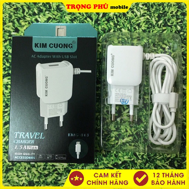 Cục sạc Micro Kim cương KMG803/813 1.5A