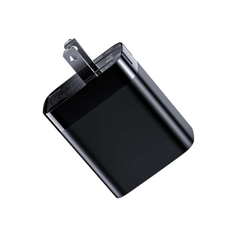 Cốc sạc usb Baseus Mirror Lake Dual QC 18W