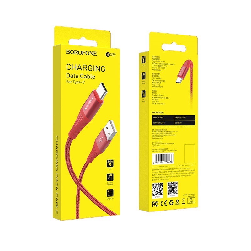 Cáp sạc Usb-Lighting Borofone bx29