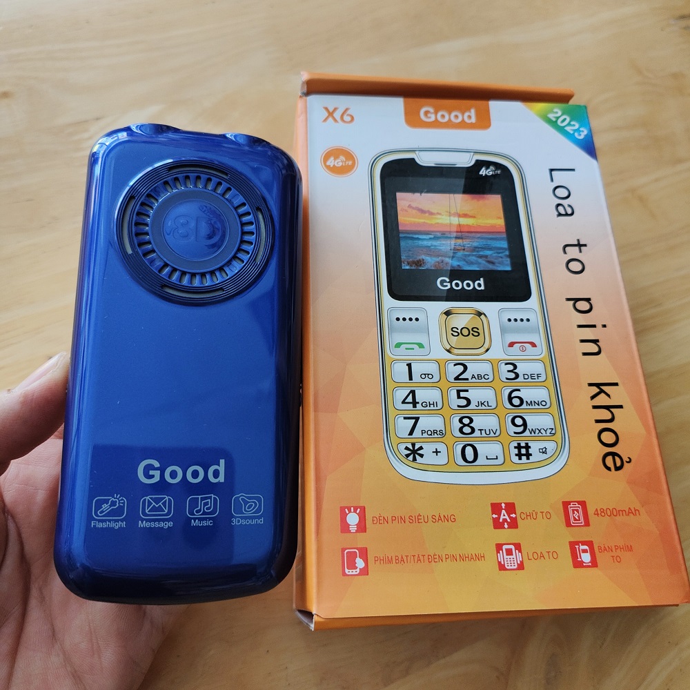 Điện thoại cho người già Good X6 pro 4G - Sóng 4G chuẩn