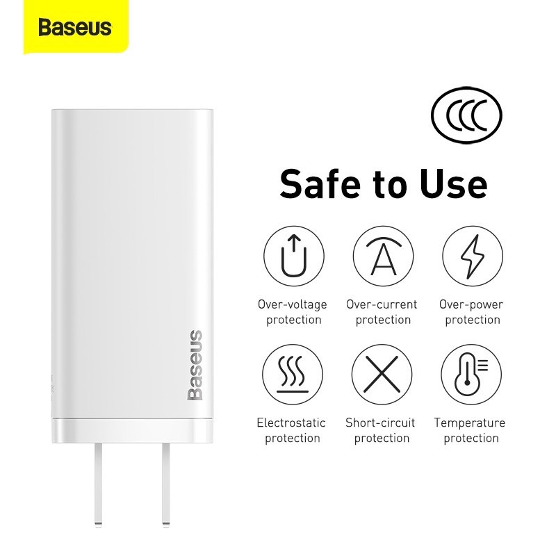 Bộ sạc TypeC-Lighting Baseus GaN2 Quick Charger
