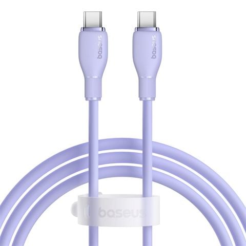 Cáp sạc TypeC-TypeC Baseus Puding ultra fast Silicon dẽo đóng túi