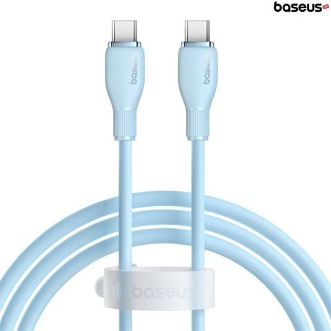 Cáp sạc TypeC-TypeC Baseus Puding ultra fast Silicon dẽo đóng túi