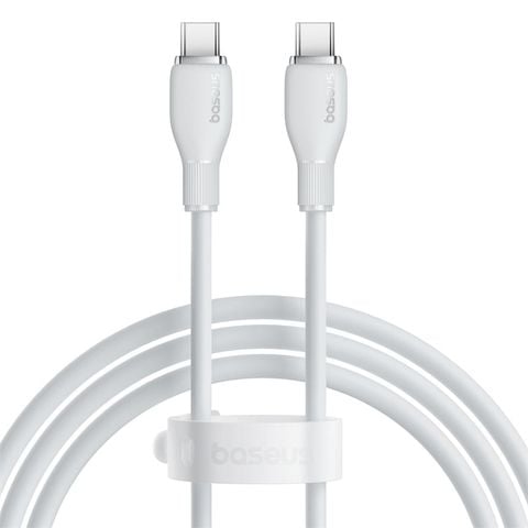 Cáp sạc TypeC-TypeC Baseus Puding ultra fast Silicon dẽo đóng túi