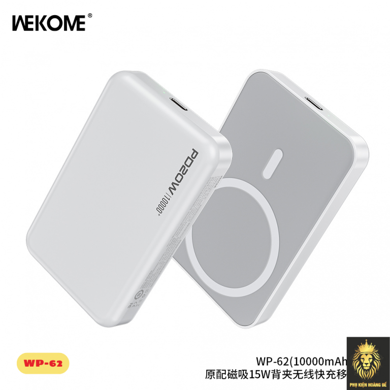 Sạc dự phòng Wekome WP-62 không dây 10.000mah 22.5w