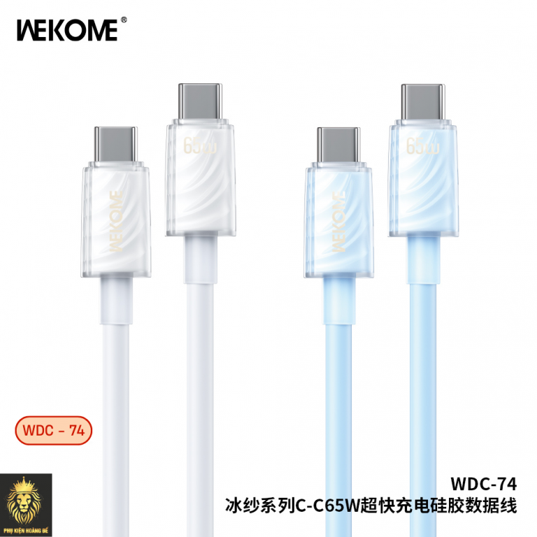 Cáp sạc TypeC-TypeC Wekome wdc-74