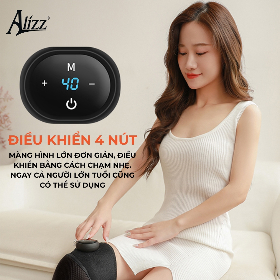 Máy Massage Đầu Gối ALIZZ AL-14033 Chườm Nóng Giảm Đau Nhức Đầu Gối, Vai, Khuỷu Tay - 1 Cái