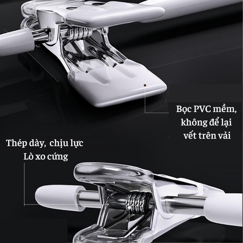 1 Móc Phơi/Treo Đồ Đa Năng (loại 2 Kẹp), Chống Giãn Quần Áo