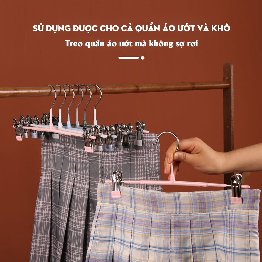 1 Móc Phơi/Treo Đồ Đa Năng (loại 2 Kẹp), Chống Giãn Quần Áo