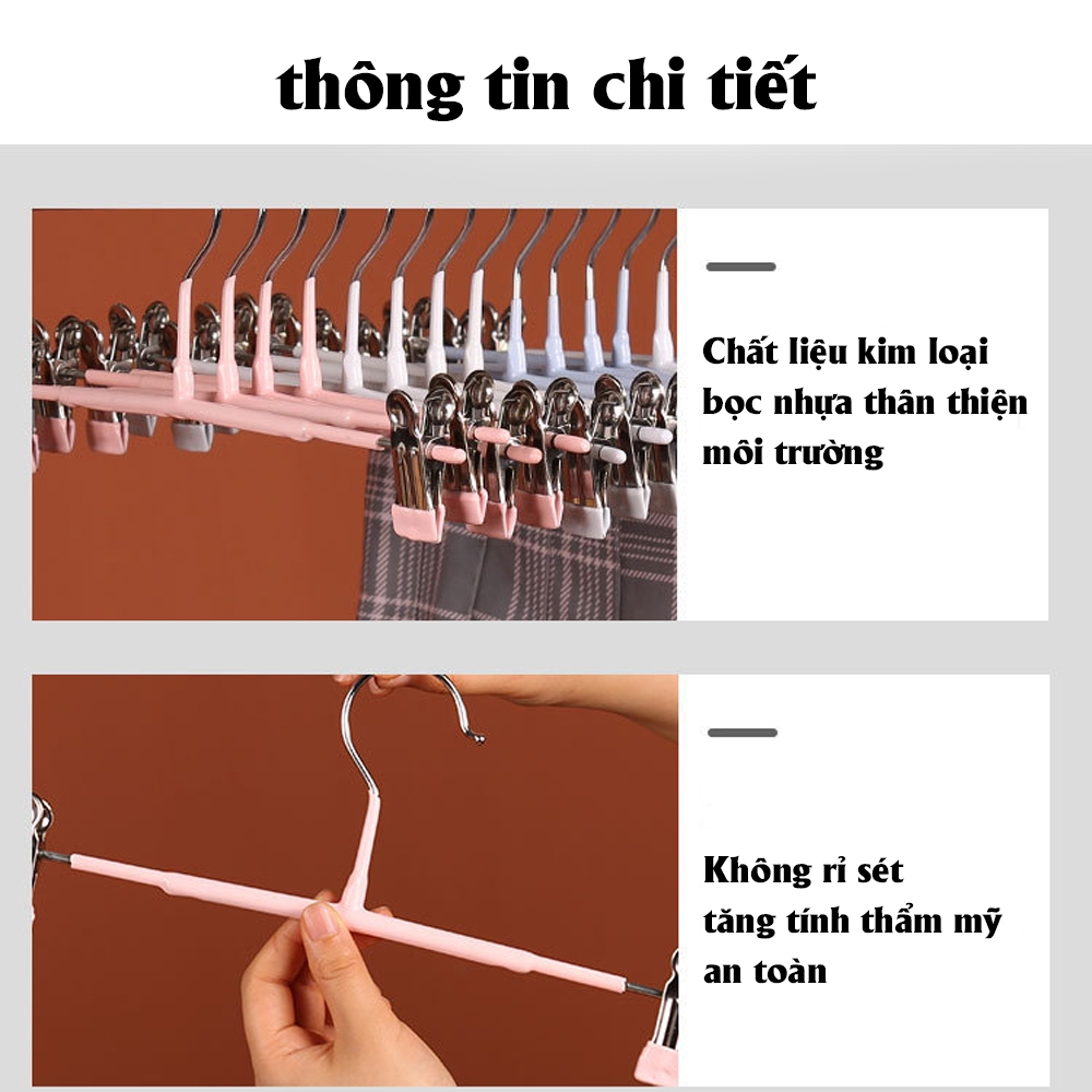 1 Móc Phơi/Treo Đồ Đa Năng (loại 2 Kẹp), Chống Giãn Quần Áo