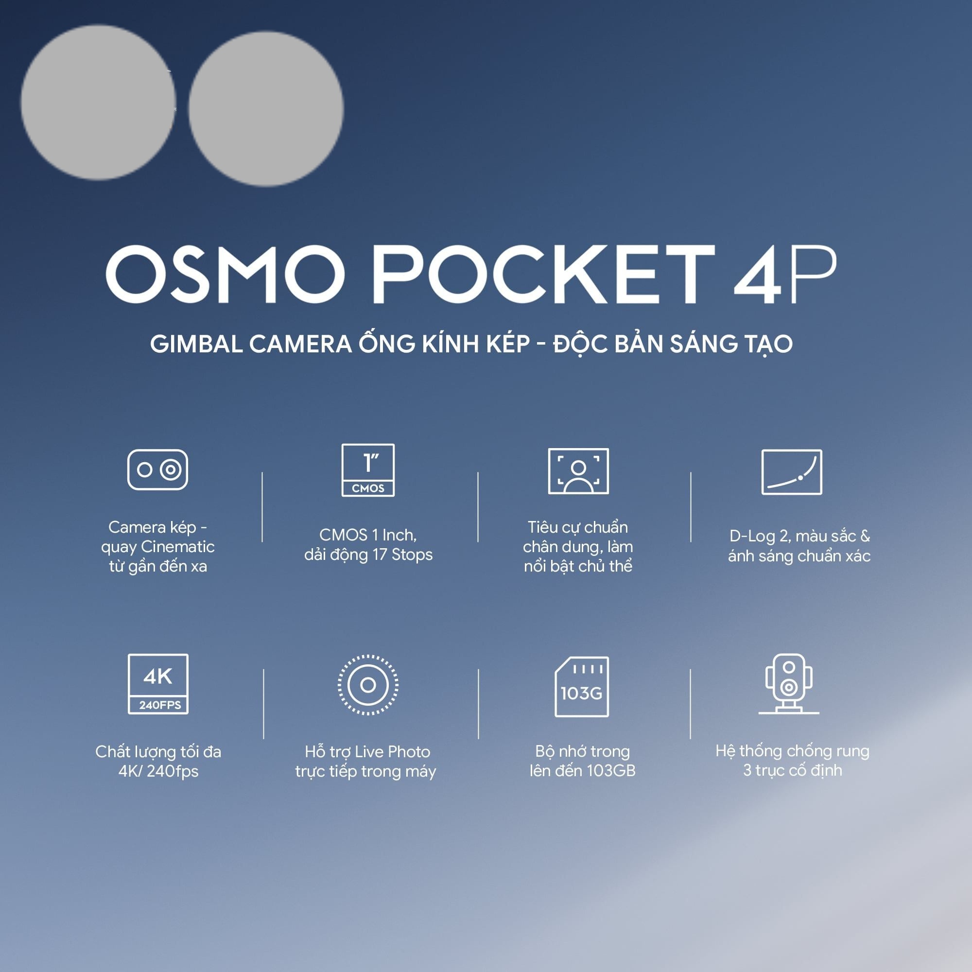 Camera hành động DJI OSMO Pocket 4P Standard Combo