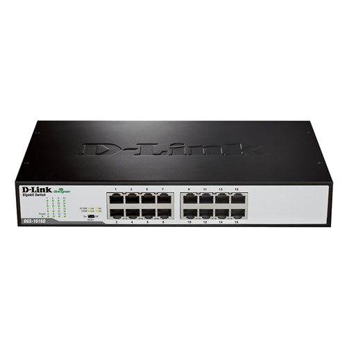 Cục Switch 16 cổng, vỏ kim loại Tốc độ 10/100/1000Mbps DGS-1016C