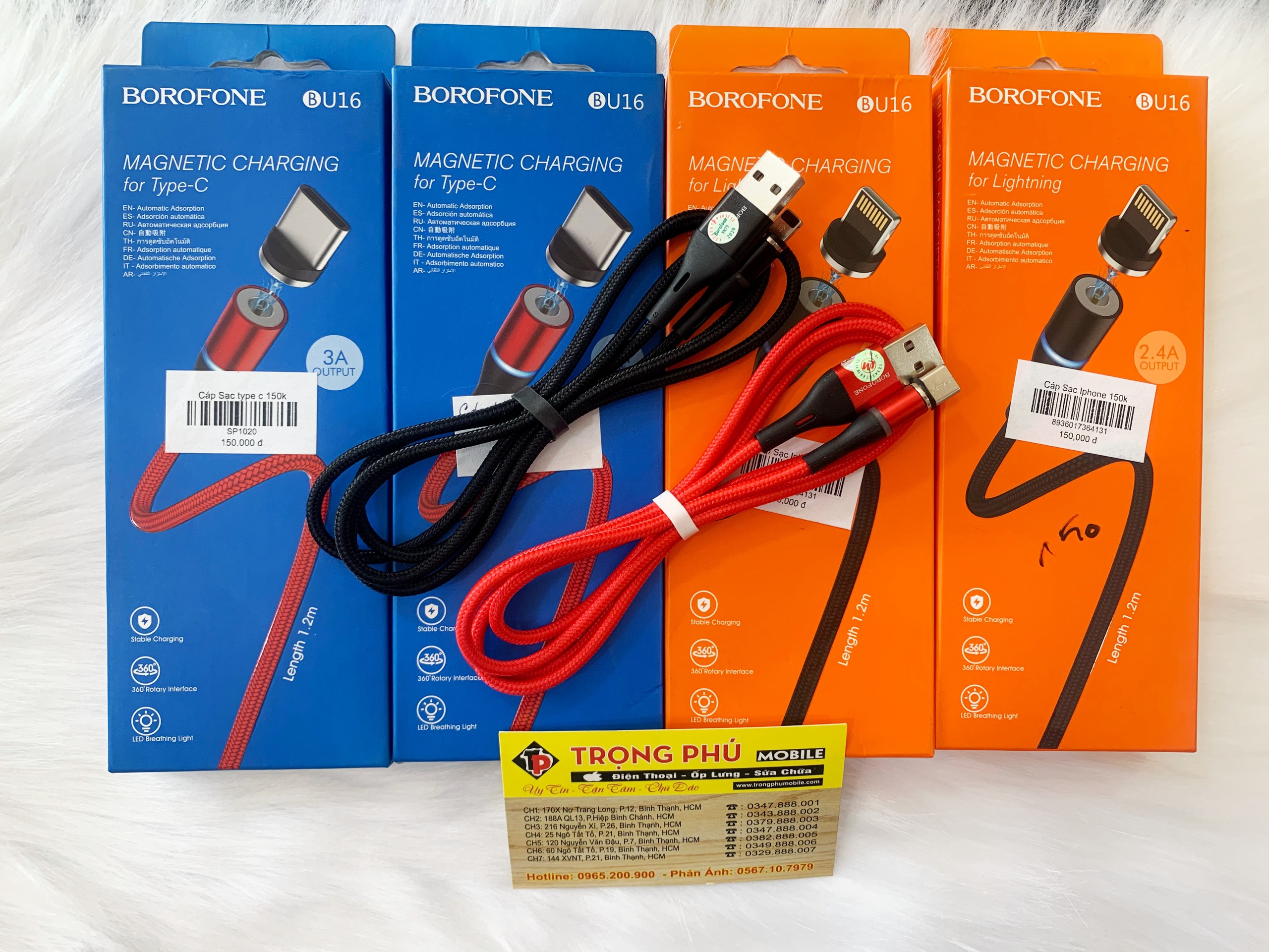Cáp sạc Usb-Lighting BOROFONE BU16