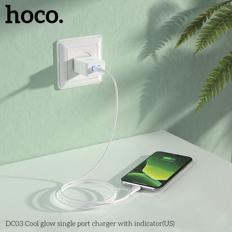 Cốc sạc usb Hoco DC03