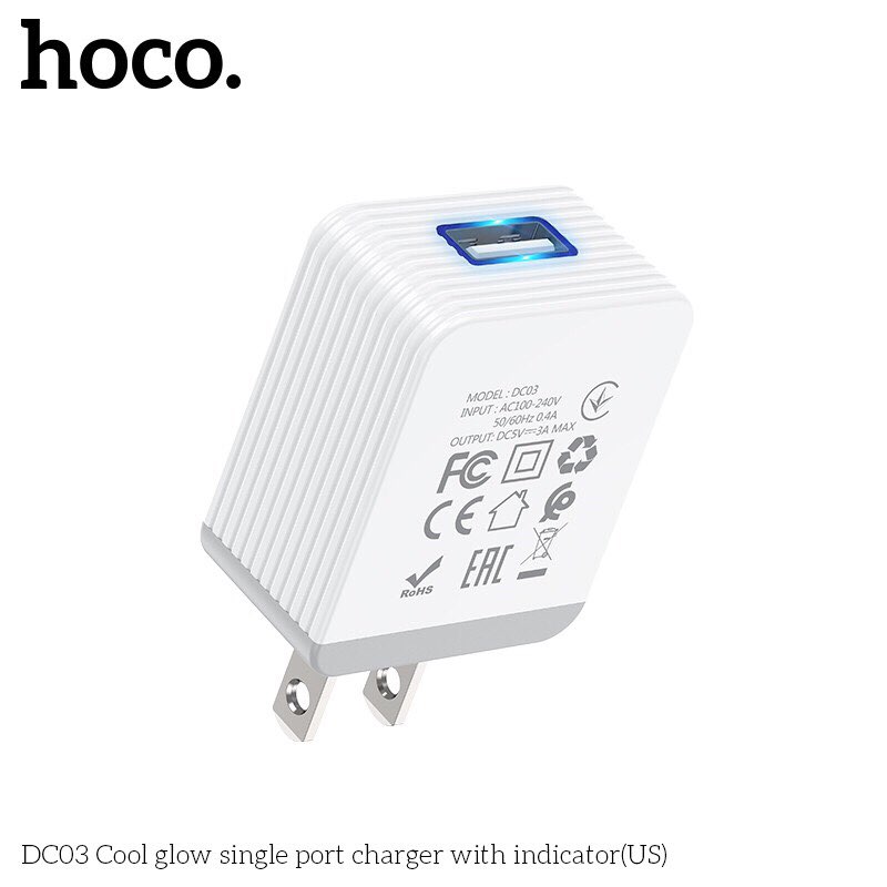 Cốc sạc usb Hoco DC03
