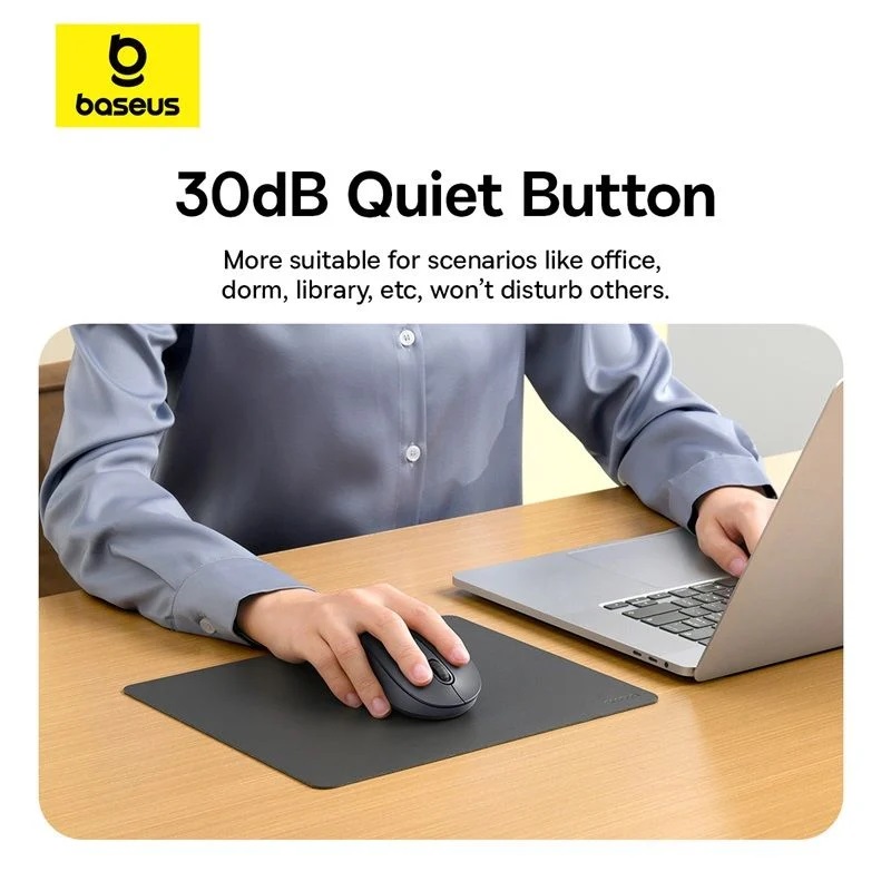 Chuột Không Dây Kết Nối Bluetooth/Wireless Baseus F02 Ergonomic Wireless Mouse