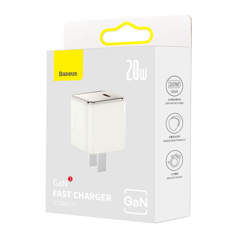 Cốc sạc TypeC Nhanh Baseus 20W Gan3