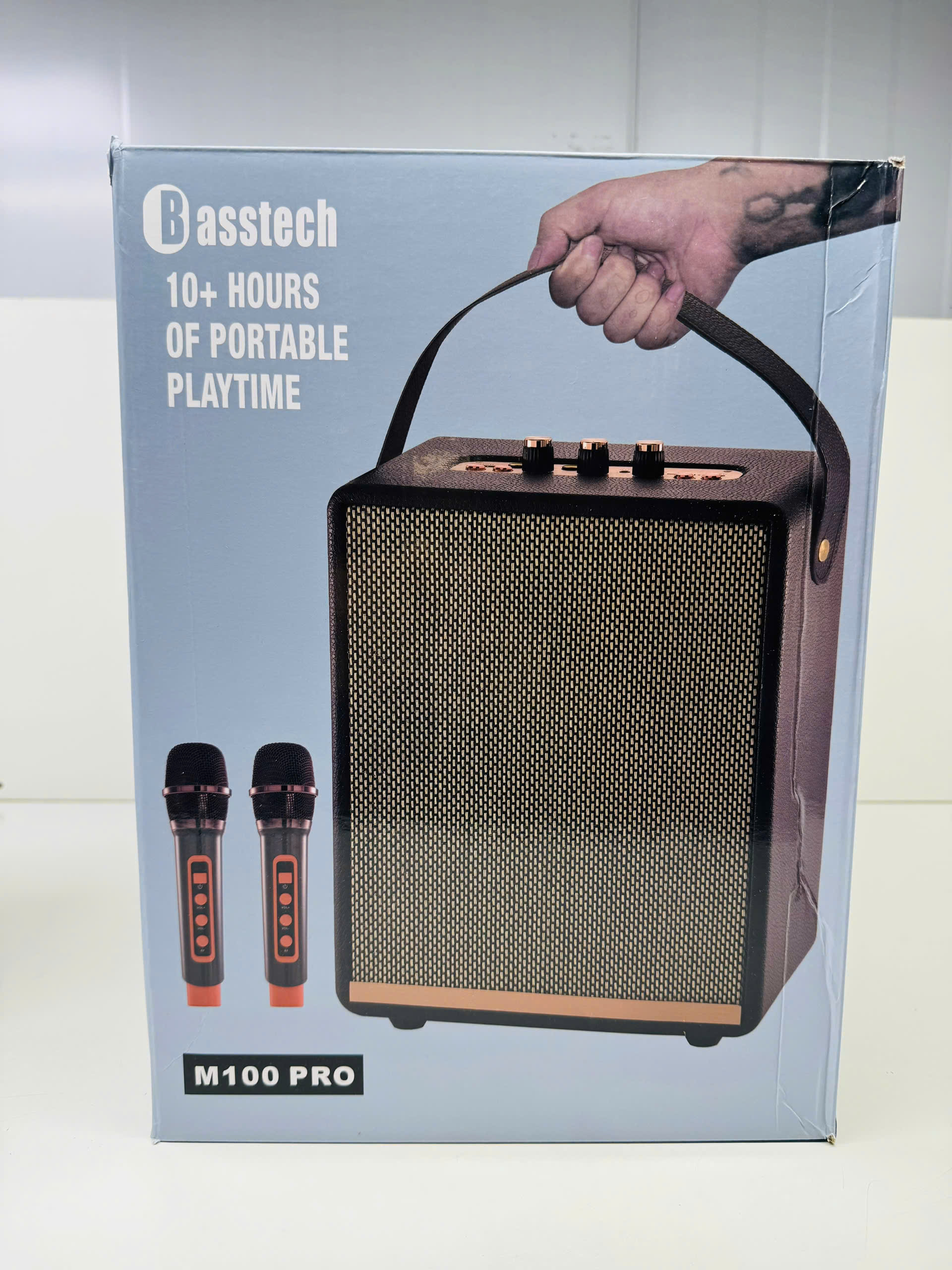 Loa Karaoke Bluetooth kèm 2 mic hát Ys M100 Pro