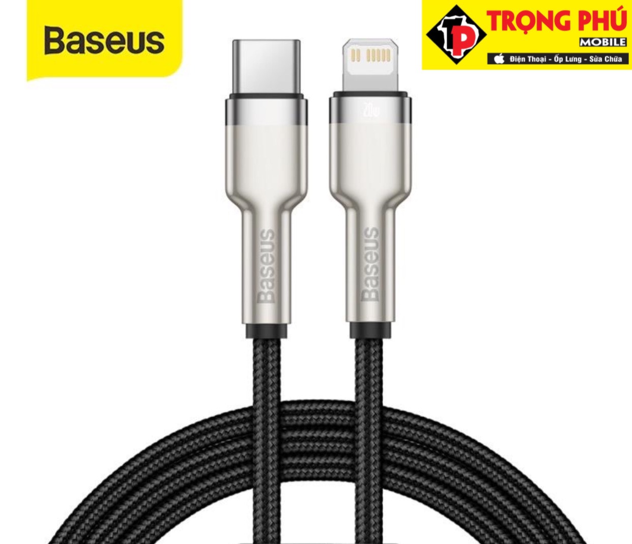 Cáp sạc Usb-Lighting Baseus Metal