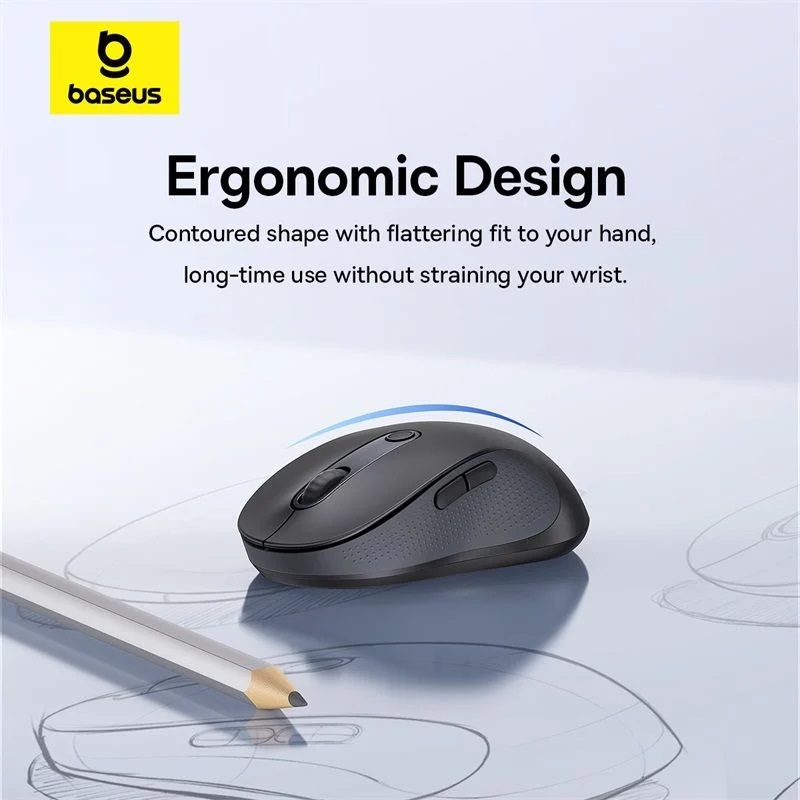 Chuột Không Dây Kết Nối Bluetooth/Wireless Baseus F02 Ergonomic Wireless Mouse