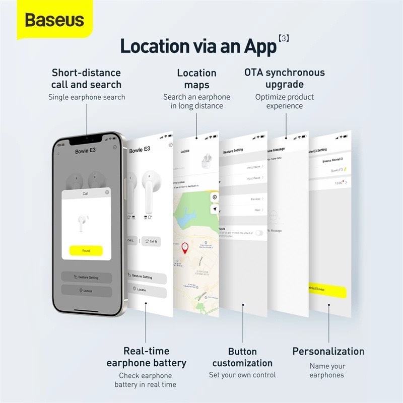 Tai nghe bluetooth Baseus Bowie E3 TWS - Chính Xịn