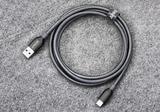 Cáp sạc Usb-Lighting Anker 541 Nylon (Bọc dù) 0.9M