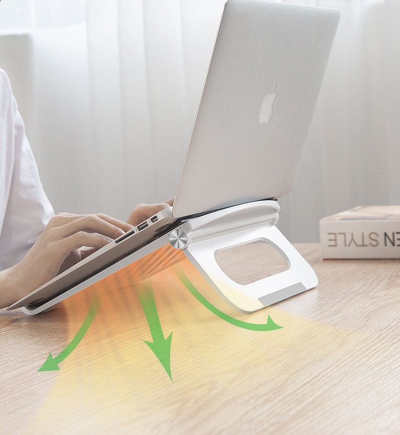 Kệ laptop nhôm gập D16 24.5cm