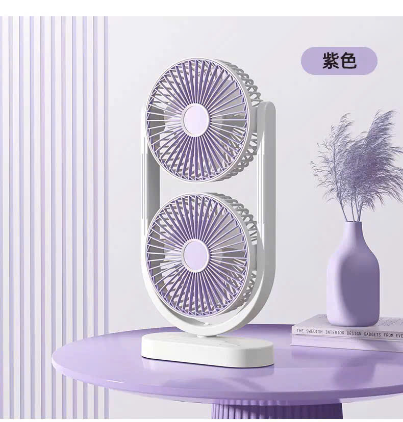 Quạt bàn tích điện 2 lồng F09
