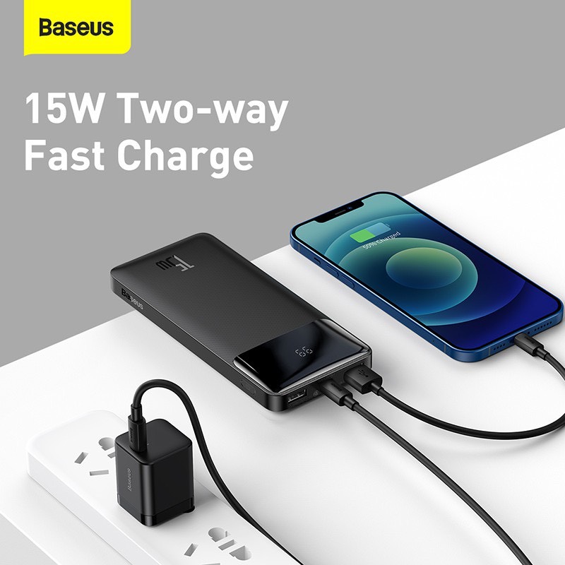 Sạc dự phòng Baseus BIPOW 15W 10000mAh - Lighting