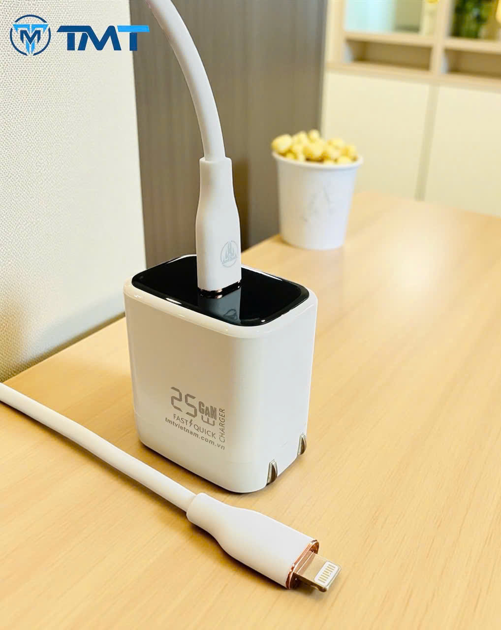 Bộ sạc TypeC-Lighting TMT C25 công nghê GAN - 20w