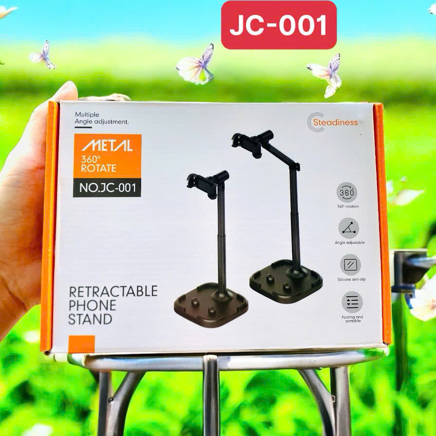 Kệ điện thoại + ipad JC-001, xoay 360 cao, gấp, livetream, xem phim