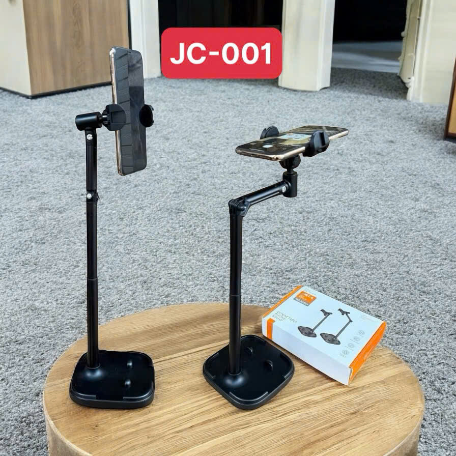 Kệ điện thoại + ipad JC-001, xoay 360 cao, gấp, livetream, xem phim