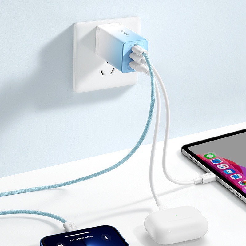 Bộ sạc TypeC-TypeC Baseus 65W  Baseus GaN3 pro