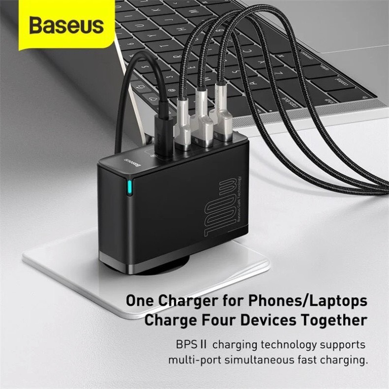 Bộ sạc TypeC-TypeC Baseus Gan2pro 100w