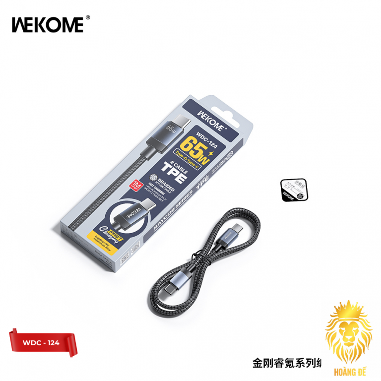 Cáp sạc TypeC-TypeC Wekome WDC 124