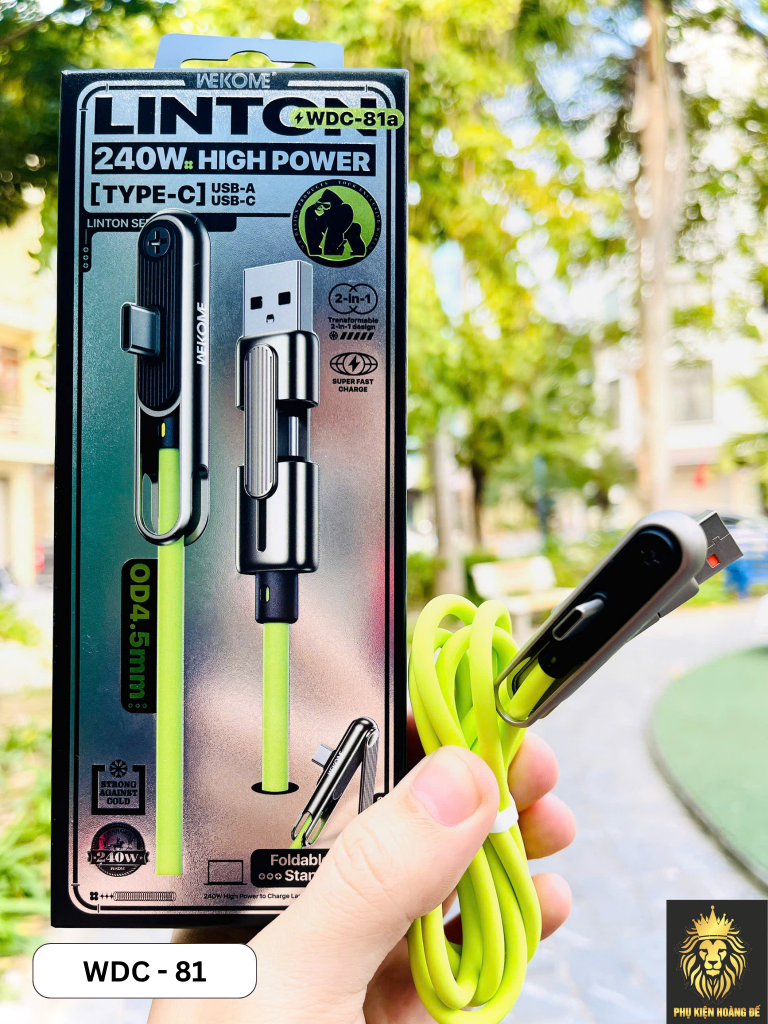 Cáp sạc 4 đầu Wekome 4in1 WDC-81 màu inbox