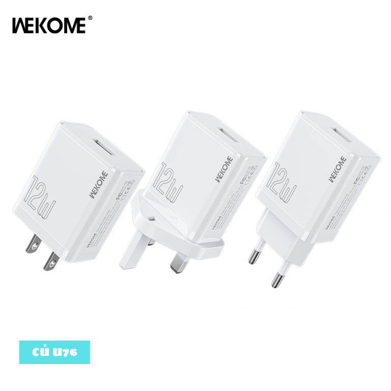 Cốc sạc Usb Wekome WP-U76 12w