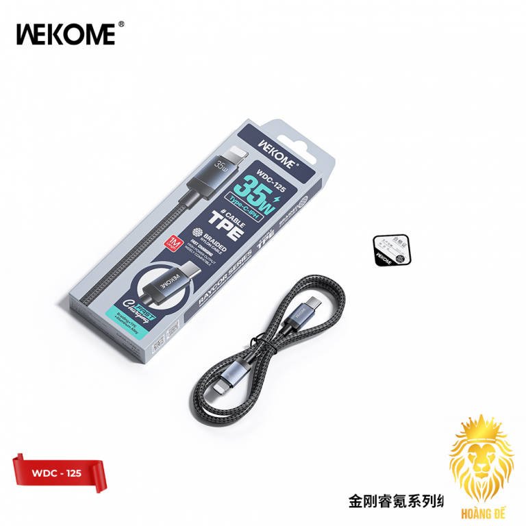 Cáp sạc TypeC-Lighting Wekome WDC 125