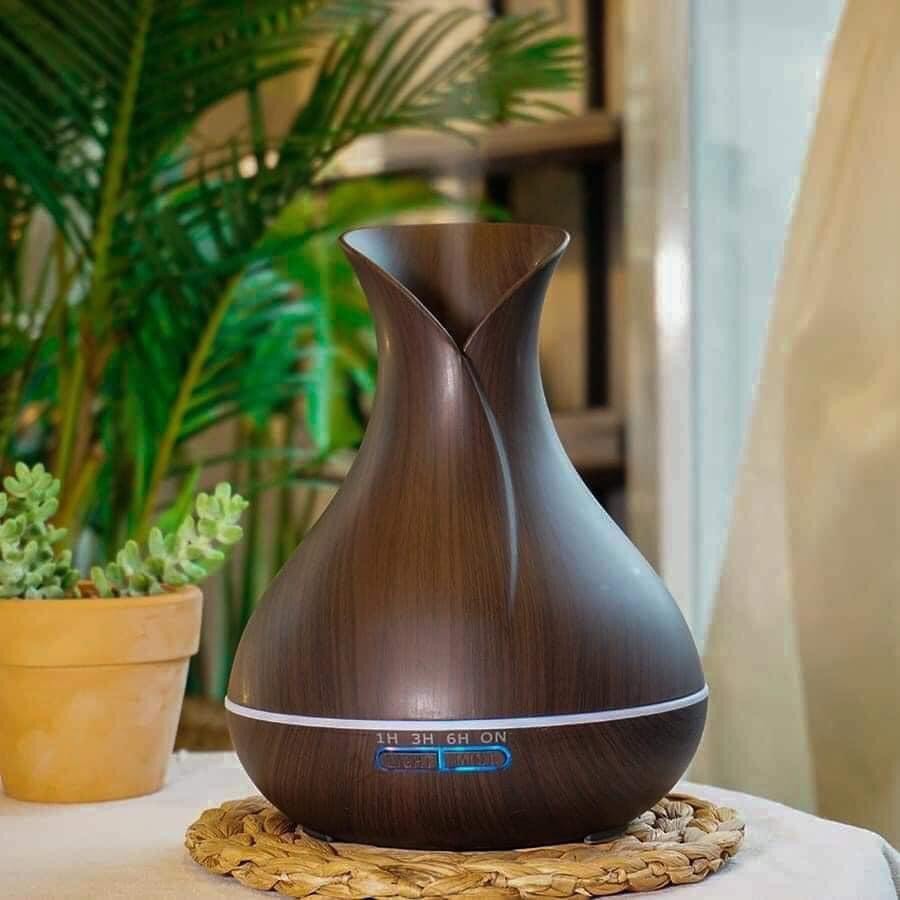 Máy Khuếch Tán Xông Tinh Dầu Hình Hoa Tulip Có điều Khiển.