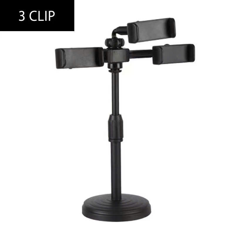 Kệ điện thoại livetream để bàn kẹp 3 điện thoại