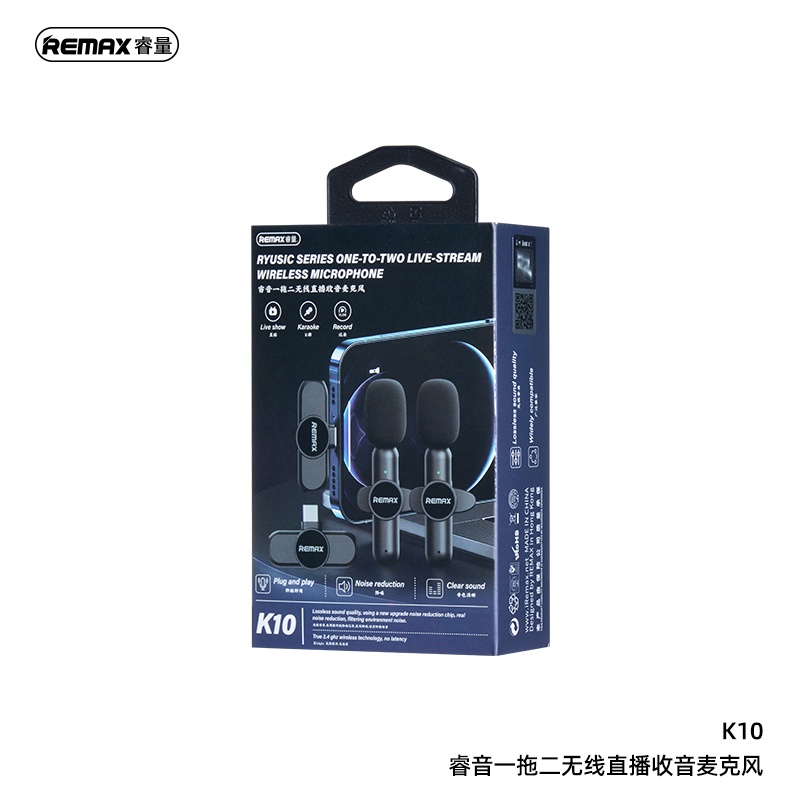 Mic thu âm stream Remax K10 2 mic lighting